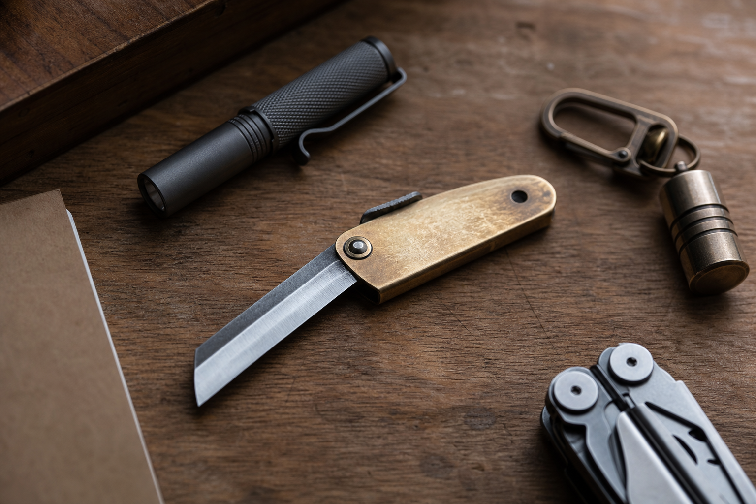 Contexte d’usage EDC du couteau japonais.
